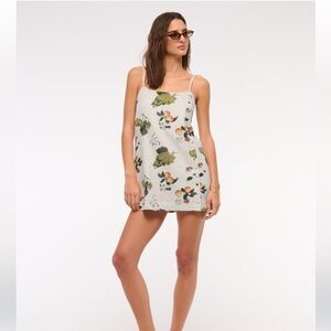 Abercrombie and Fitch Linen-Blend Button Skort